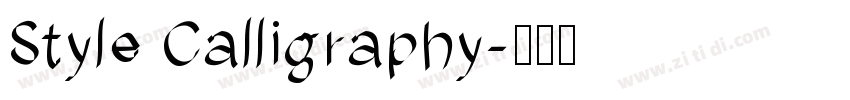 Style Calligraphy字体转换